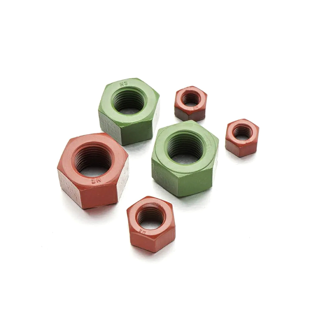 ASTM A194 2H/2HM/DH ածխածնային խառնուրդ պողպատե վեցանկյուն ընկույզներ