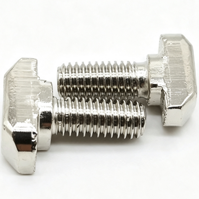 Bullone con testa a T a collo quadrato DIN186 | Bullone con scanalatura a T per carichi pesanti in acciaio al carbonio 8.8/10.9/12.9 per bloccaggio di macchine utensili
